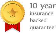 10 year insurance backed guarantee!